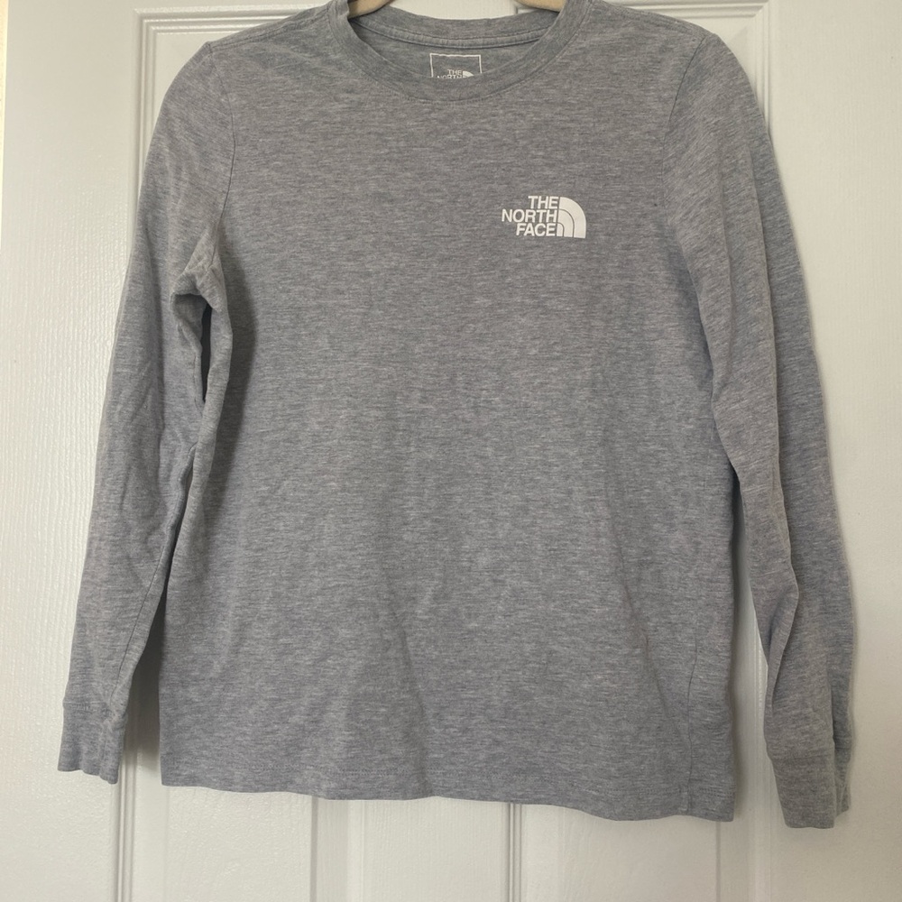 The North Face Heather Gray Long Sleeve Tee